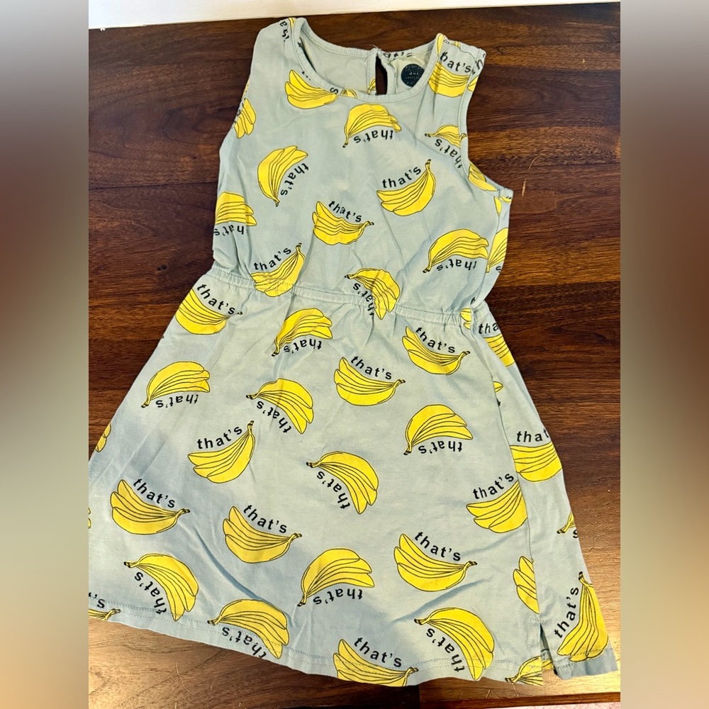 Yellow Banana Print Dress